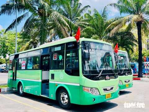 TP.HCM miễn vé đi lại tất cả các tuyến xe buýt trong ngày 30-4 - Ảnh 1.