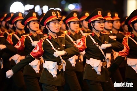 Lệnh phát rền vang, sơ duyệt diễu binh, diễu hành bắt đầu - Ảnh 3. sơ duyệt - Ảnh 7.