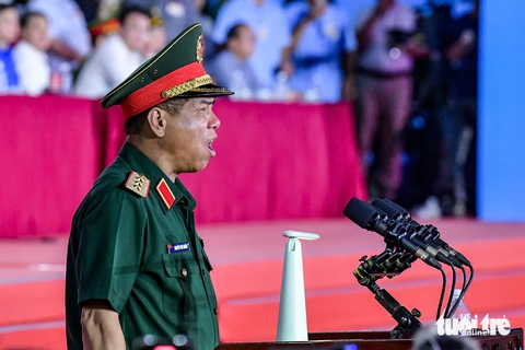 Lệnh phát rền vang, sơ duyệt diễu binh, diễu hành bắt đầu - Ảnh 10. sơ duyệt - Ảnh 10.
