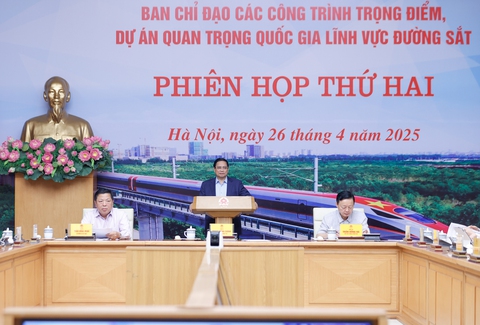 Thủ tướng chủ trì phiên họp thứ hai Ban Chỉ đạo các dự án đường sắt- Ảnh 2. đường sắt - Ảnh 2.