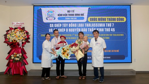 Bé 29 tháng tuổi thoát bệnh tan máu bẩm sinh nhờ ghép tủy đồng loại - Ảnh 1.