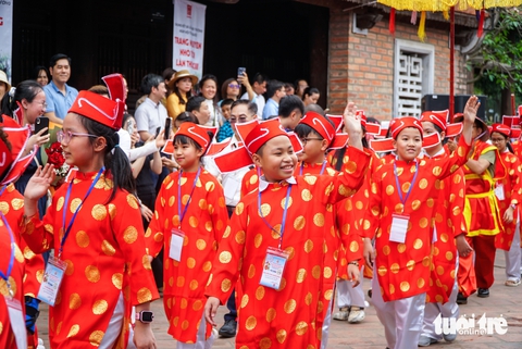 18 'Trạng Nguyên nhỏ tuổi' được vinh danh tại Văn Miếu - Quốc Tử Giám - Ảnh 5. trạng nguyên nhỏ tuổi - Ảnh 3.