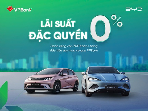 Sở hữu ngay xe điện BYD với lãi suất 0% - Ảnh 1.