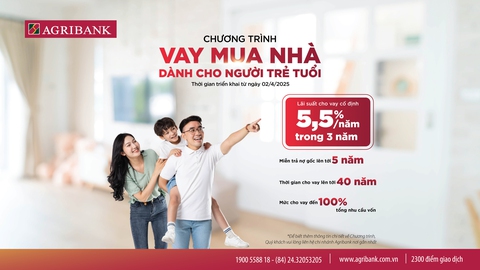 Agribank cho vay mua nhà trong 3 năm đầu lãi vay chỉ 5,5%/năm - Ảnh 1.