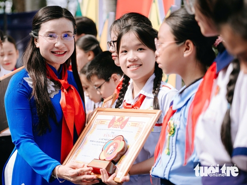 TP.HCM vinh danh 500 đội viên Cháu ngoan Bác Hồ - Ảnh 5. TP.HCM tuyên dương 500 cháu ngoan Bác Hồ - Ảnh 5.