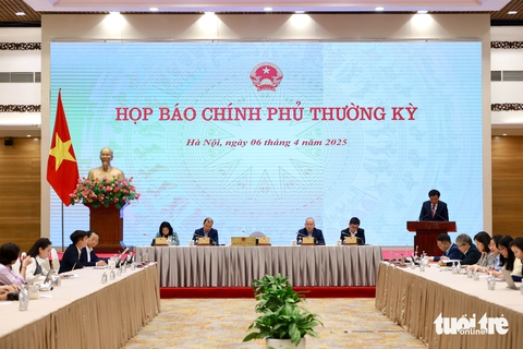 họp báo - Ảnh 1.