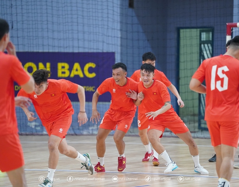 Tuyển futsal Việt Nam sẵn sàng đấu Saudi Arabia - Ảnh 1. tuyển futsal Việt Nam - Ảnh 1.