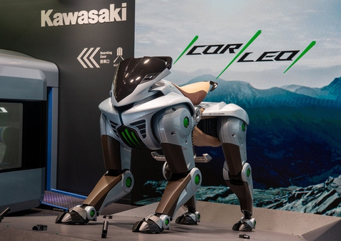 Kawasaki Corleo robot 4 chân chạy hydro, chinh phục mọi địa hình - Ảnh 1.