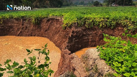 Nhiều 'hố tử thần' xuất hiện ở Thái Lan sau động đất Myanmar - Ảnh 1. myanmar - Ảnh 1.