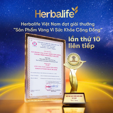 Herbalife Việt Nam đạt giải thưởng ‘Sản phẩm vàng vì sức khỏe cộng đồng’ - Ảnh 2.