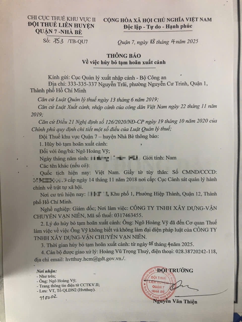Vụ 'bỗng dưng bị làm giám đốc': Hủy bỏ tạm hoãn xuất cảnh với anh Ngô Hoàng Vỹ - Ảnh 3.