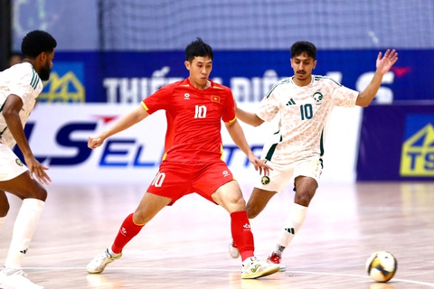 Tuyển futsal Việt Nam đánh bại Saudi Arabia - Ảnh 1.