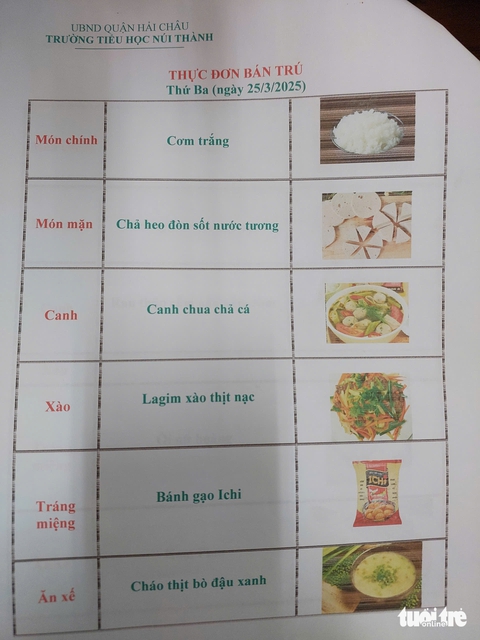 suất cơm bán trú - Ảnh 3.