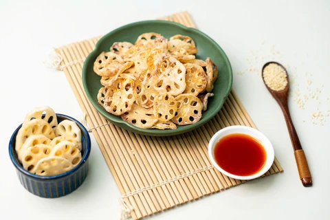 Làm món Đậu hủ xốt mắc kén Lai Châu, củ sen Đồng Tháp chiên giòn cùng đầu bếp Thanh Thiện - Ảnh 5. Ăn xanh sống lành - Ảnh 4.