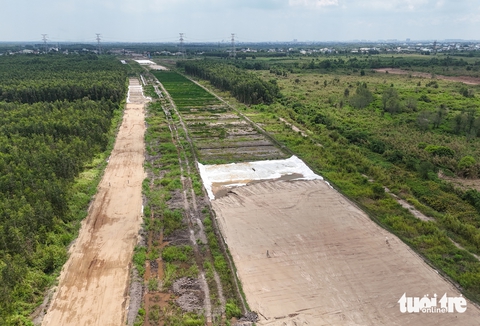 Công trường vành đai 3 TP.HCM phía Tây đi chậm chạp chờ cát - Ảnh 5.