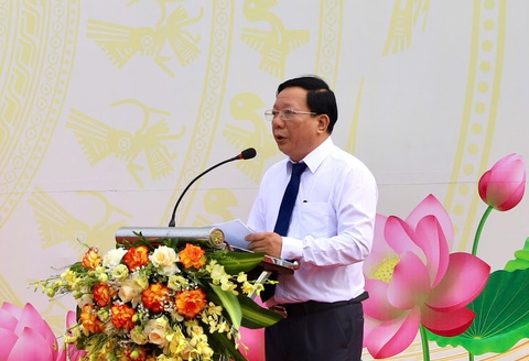 Gắn biển tên đường mang tên cố Tổng Bí thư Đỗ Mười - Ảnh 2.
