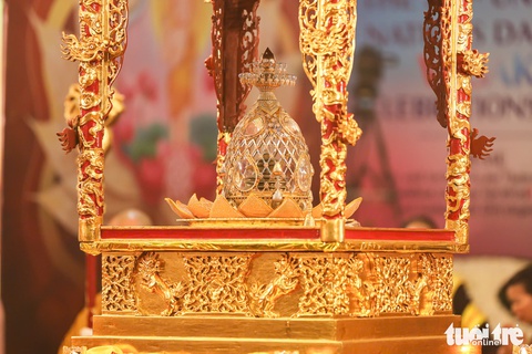 Ấn Độ Đồng ý gia hạn thời gian lưu giữ xá lợi Đức Phật tại Việt Nam - Ảnh 1. xá lợi - Ảnh 1.