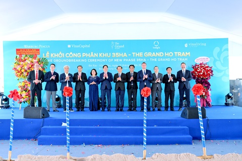 The Grand Ho Tram tổ chức lễ khởi công phân khu mới 35ha - Ảnh 1.