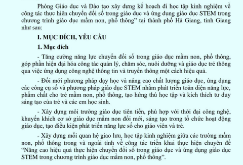 Một huyện ở Đồng Nai tổ chức ra Hà Giang 'học tập kinh nghiệm chuyển đổi số giáo dục'? - Ảnh 1.