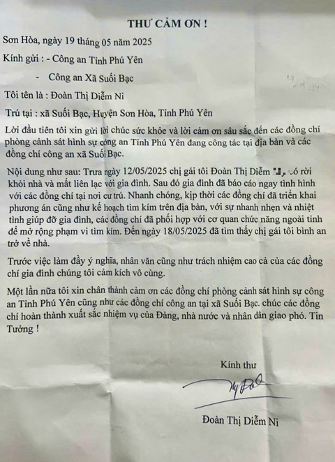 Chị được giải cứu khỏi bẫy ‘việc nhẹ lương cao’, em viết thư cảm ơn công an - Ảnh 1.