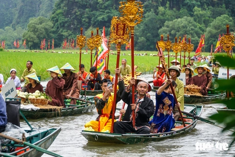 Lúa chín gọi mời, Ninh Bình khai hội ‘Sắc vàng Tam Cốc - Tràng An’ - Ảnh 2. Tam Cốc - Ảnh 2.
