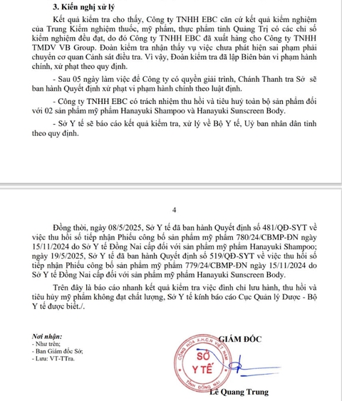 Vụ mỹ phẩm thu hồi ‘không có dấu hiệu hình sự’ ở Đồng Nai: Thanh tra có làm thay việc của công an? - Ảnh 2.