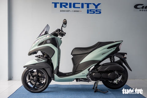 Yamaha Tricity 155 về Việt Nam: Bánh kép phía trước cho người người thích 'độc lạ', giá quy đổi từ 103 triệu đồng- Ảnh 6. Yamaha Tricity 155 - Ảnh 5.