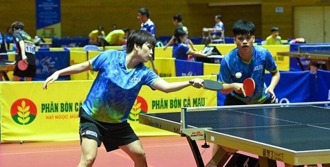 Ngược dòng kịch tính, TP.HCM giành HCV đôi nam nữ bóng bàn quốc gia - Ảnh 1.