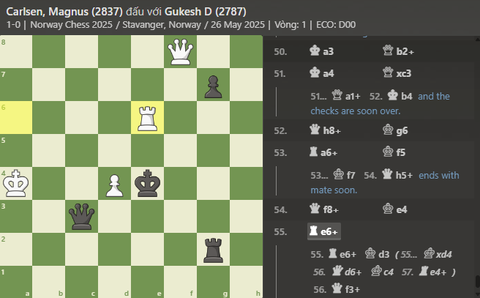 Magnus Carlsen khẳng định đẳng cấp, hạ 'vua cờ' Gukesh tại giải Na Uy - Ảnh 4.