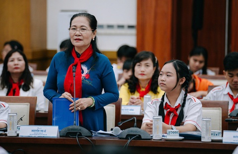Thiếu nhi TP.HCM đề xuất nhiều ý tưởng thiết thực với lãnh đạo TP.HCM - Ảnh 4. thiếu nhi - Ảnh 4.