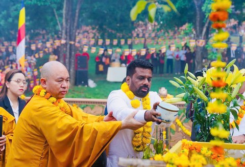 Tổng thống Sri Lanka trồng cây bồ đề thiêng 2.300 tuổi ở chùa Bái Đính - Ảnh 1. chùa Bái Đính - Ảnh 1.