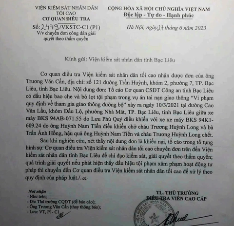 Vụ tai nạn giao thông ở Bạc Liêu: Những lần 'gõ cửa' Viện Kiểm sát nhân dân tối cao - Ảnh 2.