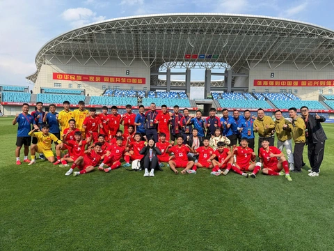 U16 Việt Nam thắng U16 Saudi Arabia, nhận thưởng 400 triệu - Ảnh 1. U16 Việt Nam - Ảnh 1.