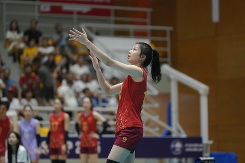 Những nữ VĐV bóng chuyền xinh đẹp, tỏa sáng tại AVC Nations Cup 2025 - Ảnh 9.