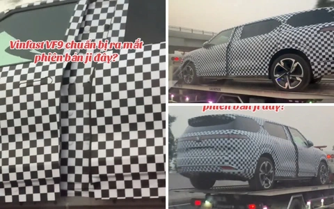 Lộ ảnh xe VinFast mới: Nhiều chi tiết giống VF 9, có thể mang tên Lạc Hồng và chống đạn, đại lý báo ra mắt tháng 8 tới- Ảnh 5. Lộ ảnh xe VinFast mới: Nhiều điểm giống VF 9, có thể trang bị chống đạn - Ảnh 4.