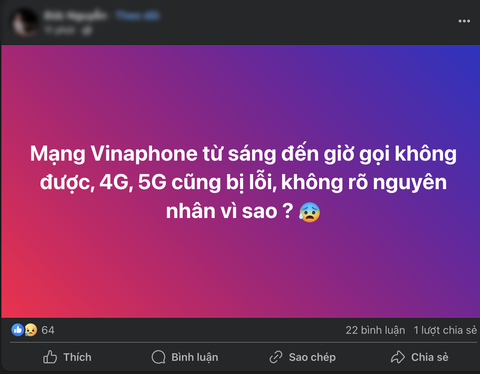 Vinaphone gặp sự cố liên lạc trên diện rộng - Ảnh 2.