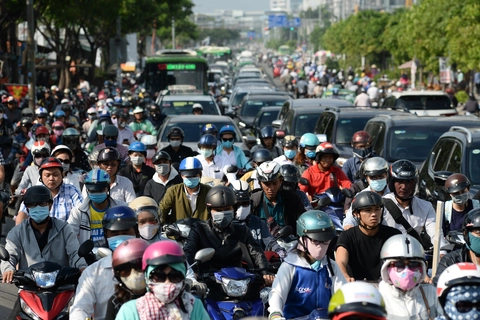 Kiểm định khí thải xe máy: bàn để làm - Ảnh 2. kiểm định - Ảnh 2.