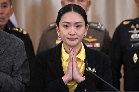 Thái Lan: 'Phe áo vàng' biểu tình, yêu cầu Thủ tướng Paetongtarn từ chức - Ảnh 1.