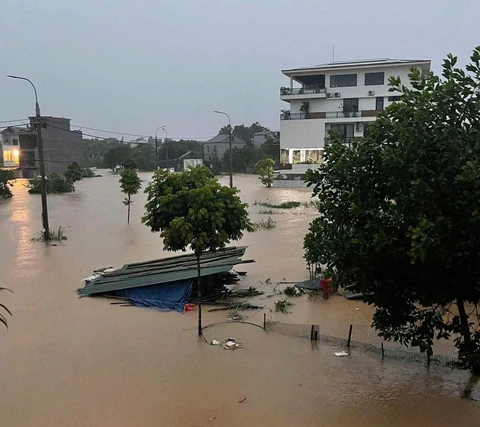 Nguyên nhân gây mưa lớn ở Bắc Bộ khiến Thái Nguyên lụt nặng - Ảnh 1.
