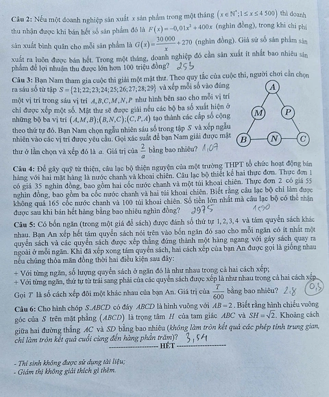 đề thi toán - Ảnh 5.