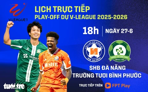 trận play-off - Ảnh 1.
