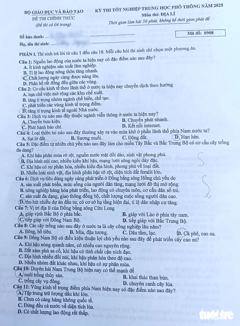môn địa lý - Ảnh 1.