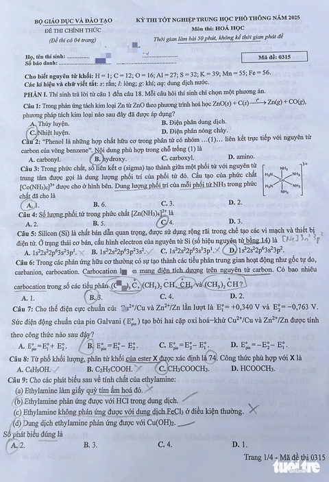môn hóa - Ảnh 2.