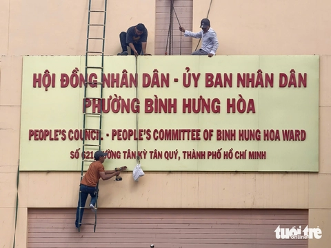 Phường Bình Tân, Bình Hưng Hòa, xã Tân Vĩnh Lộc… đã gắn bảng tên mới - Ảnh 5.