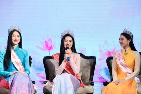 Nghe giọng hát thật của Top 3 Hoa hậu Việt Nam 2024 Trúc Linh, Châu Anh, Vân Nhi hát - Ảnh 1. Hoa hậu Việt Nam 2024 - Ảnh 1.