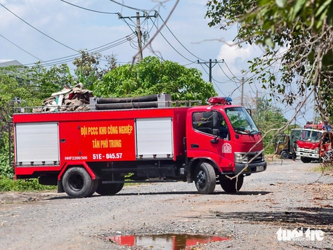 Cháy tại công ty gần Khu công nghiệp Tân Phú Trung, Củ Chi - Ảnh 7.