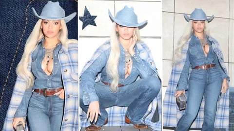 Beyoncé khiến thời trang cao bồi bùng cháy khắp nước Anh - Ảnh 2. Beyoncé - Ảnh 2.