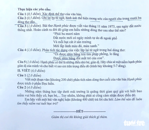 đề văn - Ảnh 2.