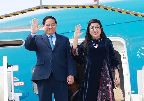 Thủ tướng Phạm Minh Chính tới Nice, bắt đầu chuyến công tác tại Pháp - Ảnh 1.