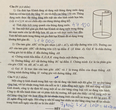 Bài giải môn toán thi lớp 10 Hà Nội - Ảnh 3.